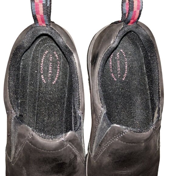 Merrell Jungle Moc Black Suede Slip-On Shoes Mens 8 Comfort Casual - Picture 6 of 14